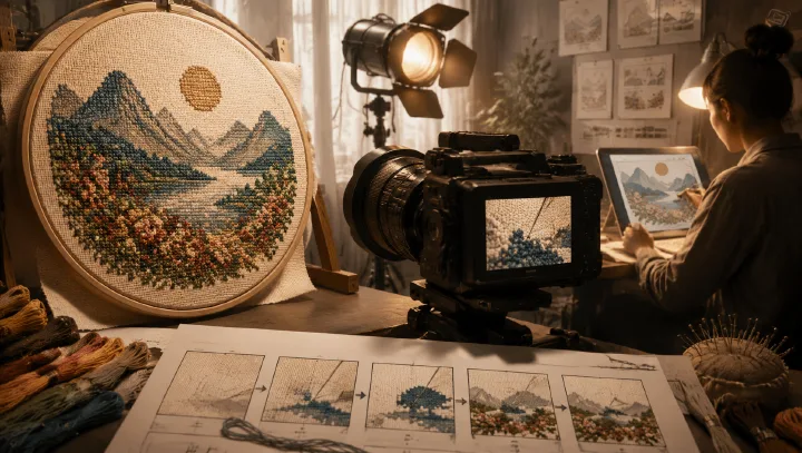 Cross-Stitch Animation AI Workflow cover image