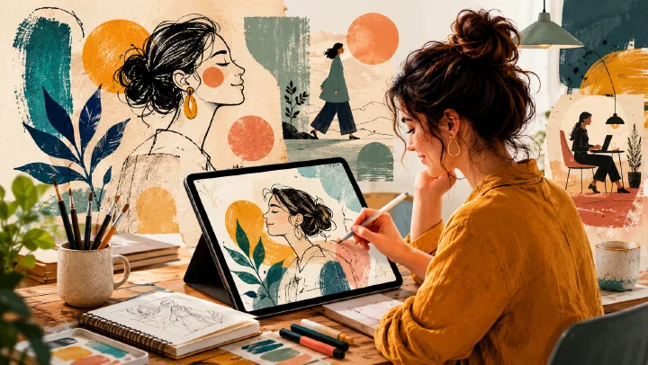 Tactile Illustration AI Prompts: Add Human Texture to Brand Visuals cover image