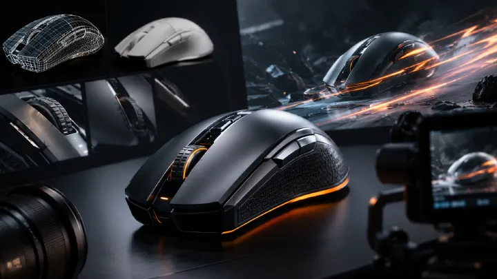AI Gaming Mouse Product CG Workflow from Hero Image to Motion cover image