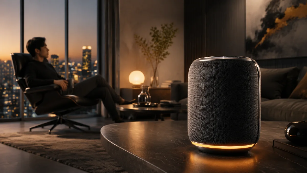 AI Speaker Product Visuals: From Plain Cutout to Lifestyle Ad