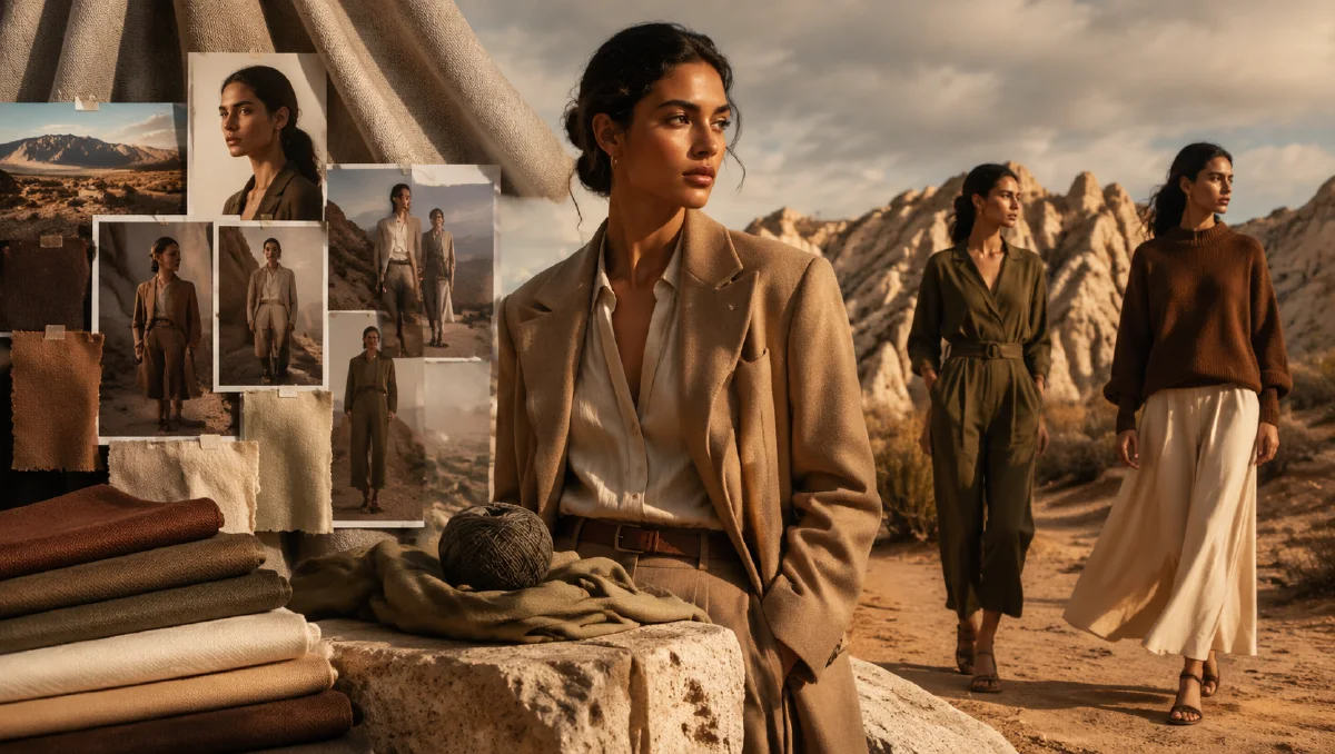 Earth-Tone AI Fashion Editorial Workflow for Premium Apparel Campaigns