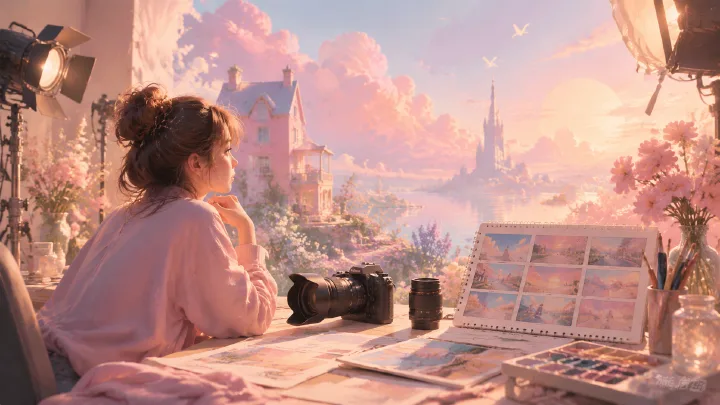 Dreamy Pastel Color AI Prompts: Soft Light, Nostalgia, and Gentle Worlds cover image