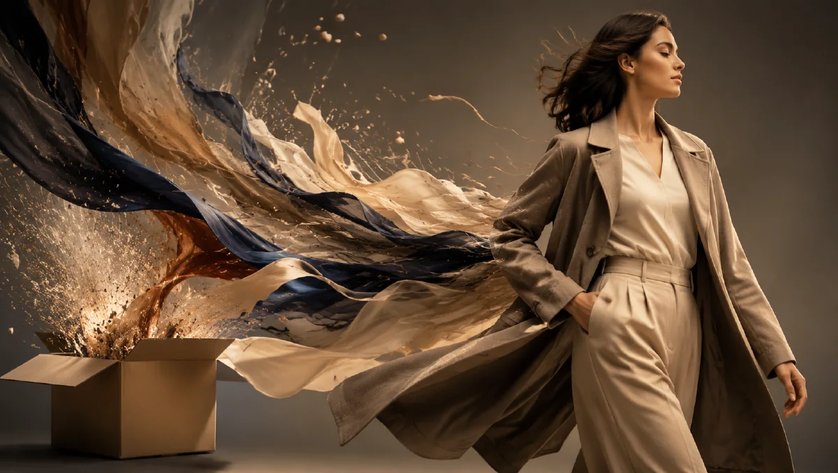 AI Surreal Product Transformation Ad: Storyboard a Box-to-Apparel Spot