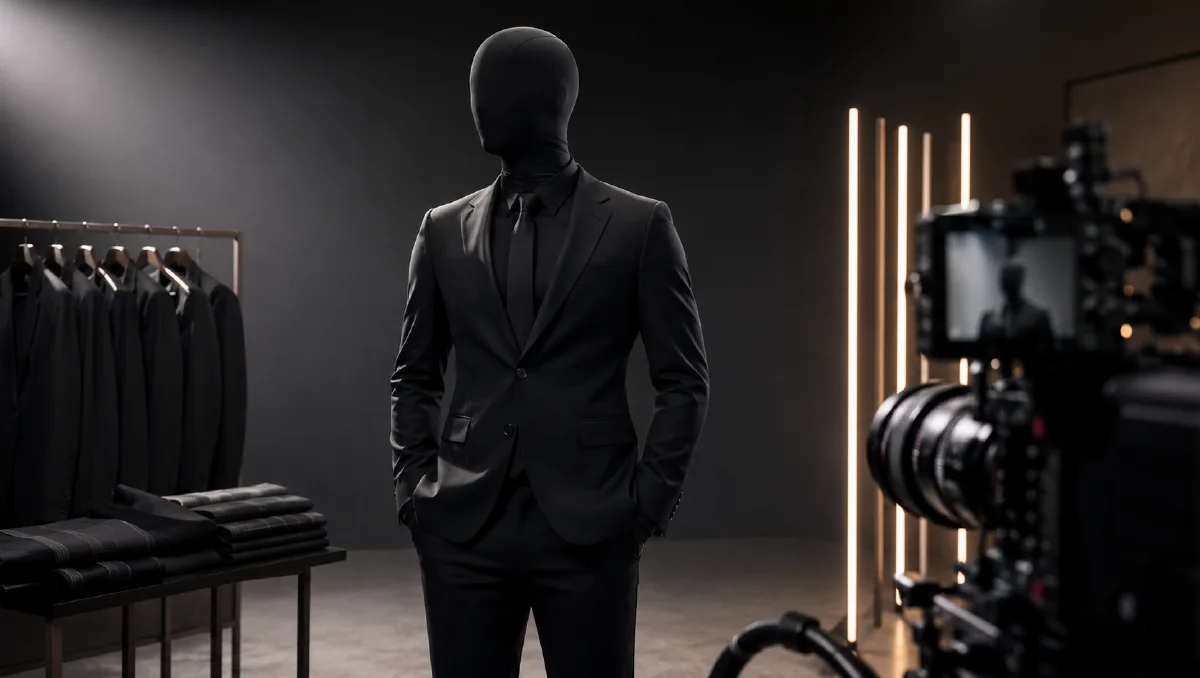 Cyber Fitting Black Suit Video Workflow