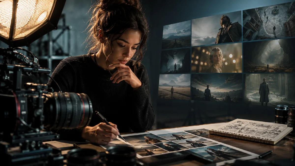 AI Camera Angle Prompts: Lens, Shot Size, and Perspective