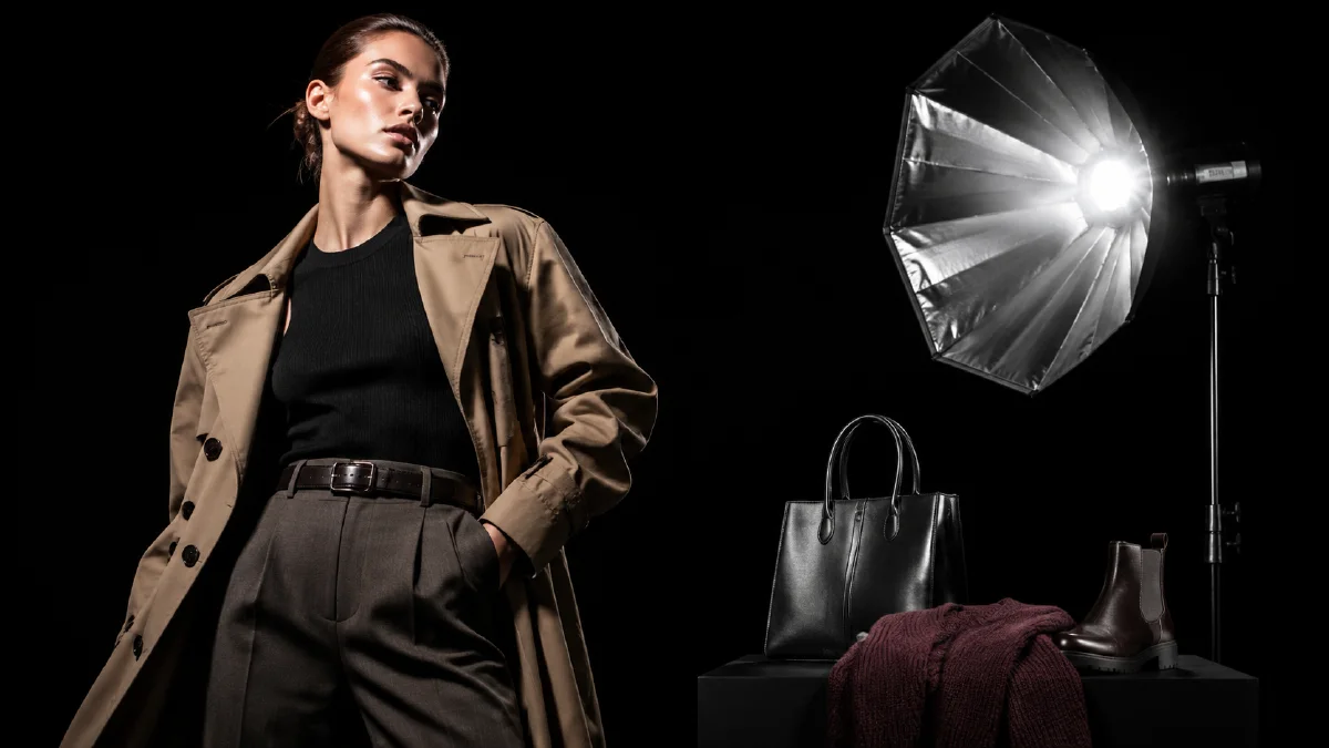 AI Flash Fashion Editorial Workflow for Black-Backdrop Product Shots