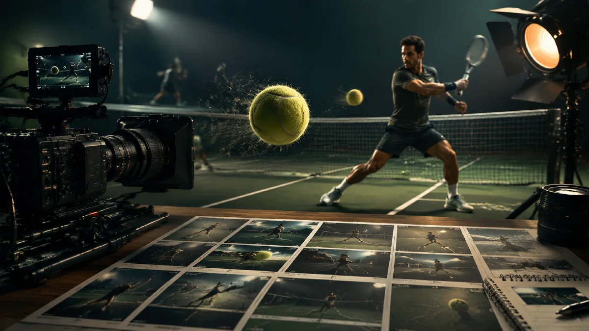 AI Tennis Concept Video Workflow