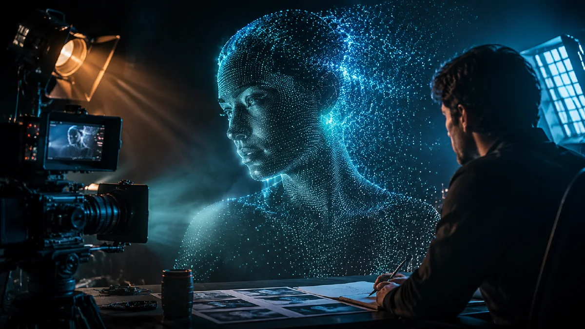 Holographic Dot-Matrix AI Prompts: Build Glowing Point-Cloud Visuals