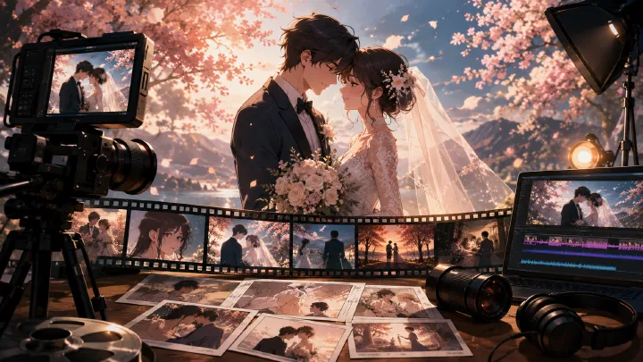Anime Wedding MV AI Workflow From Photos to Music Video cover image